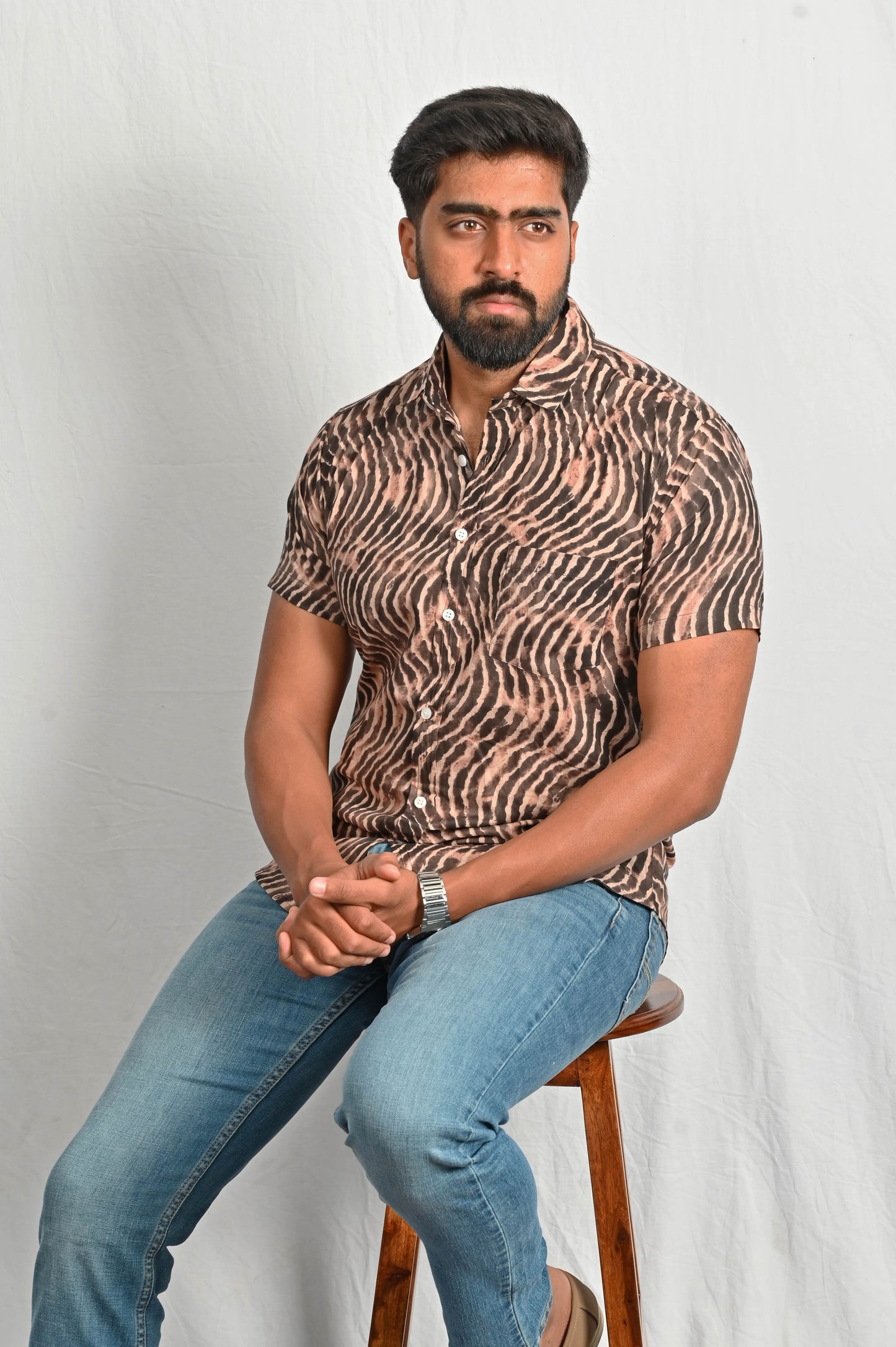 Shirt - Abstract Block Printed