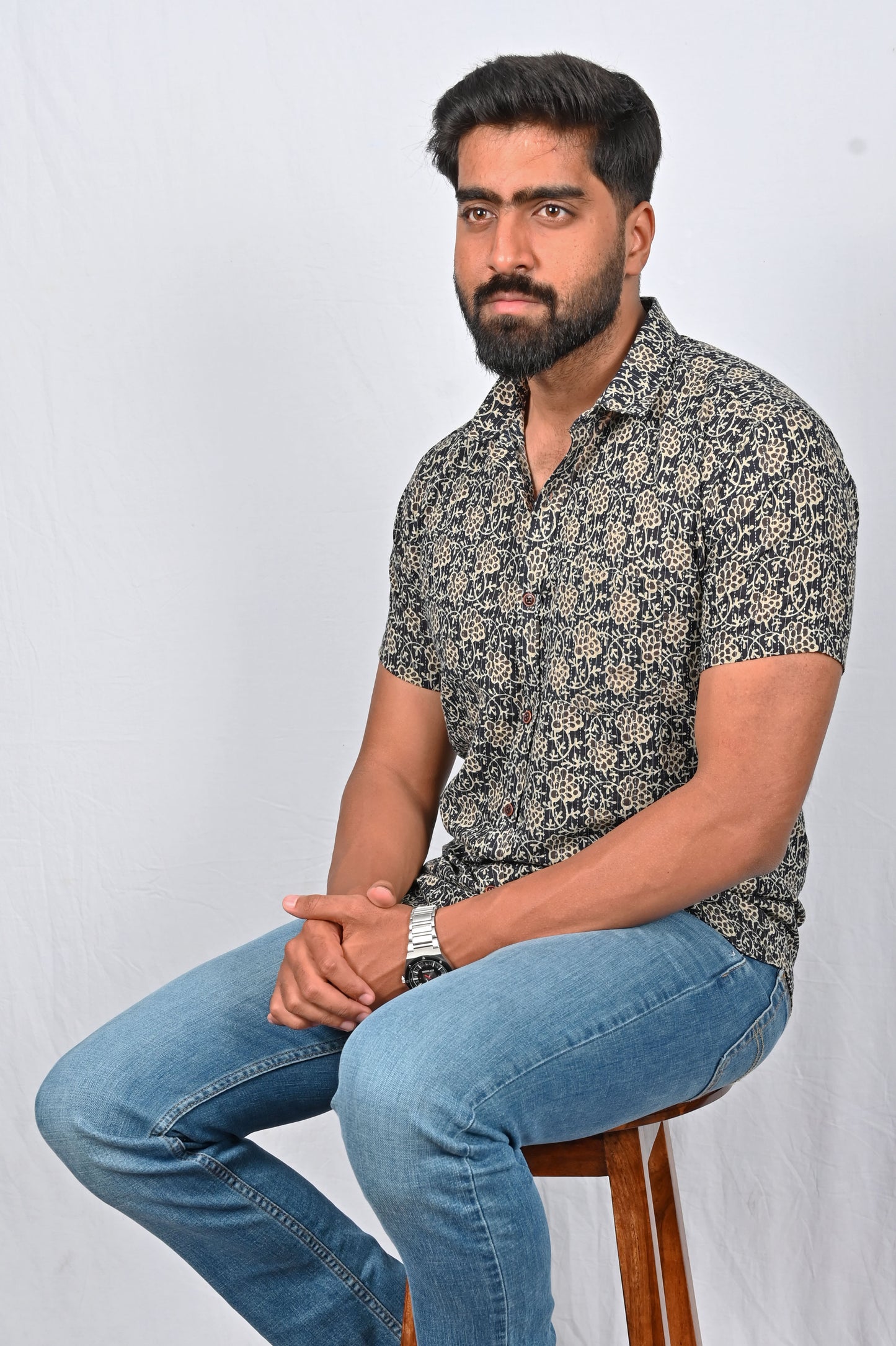 Shirt - Black Block Printed