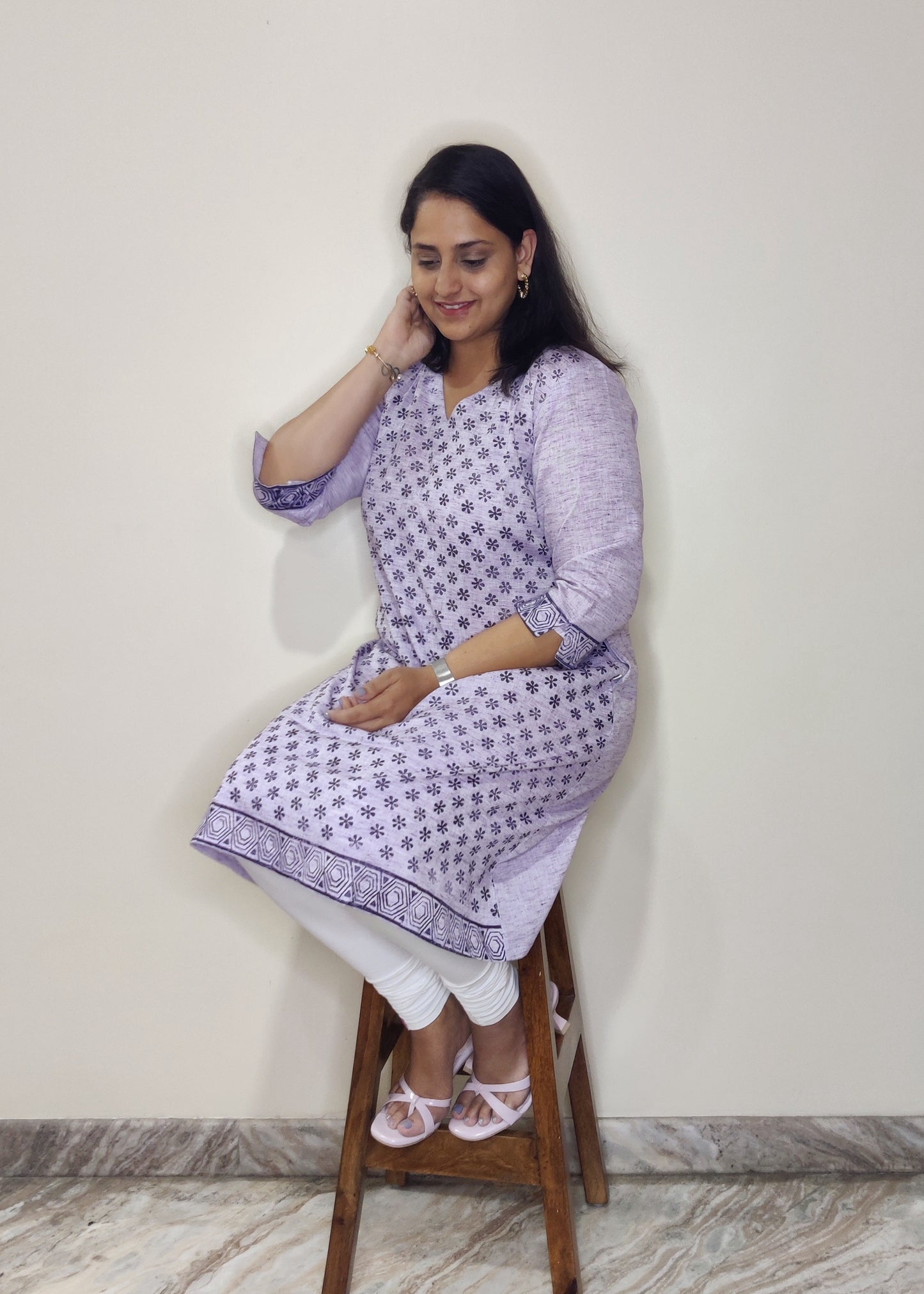 Khadi cotton - Dress (A-line)