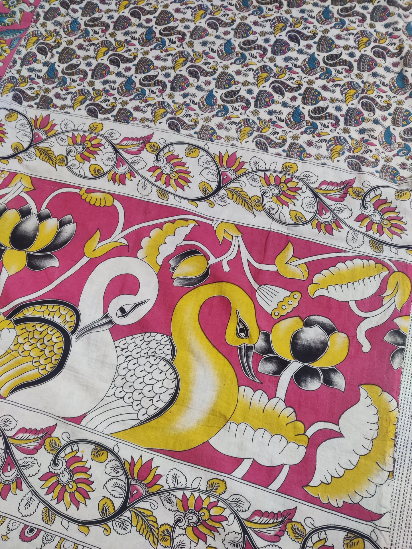 Kalamkari mul cotton saree