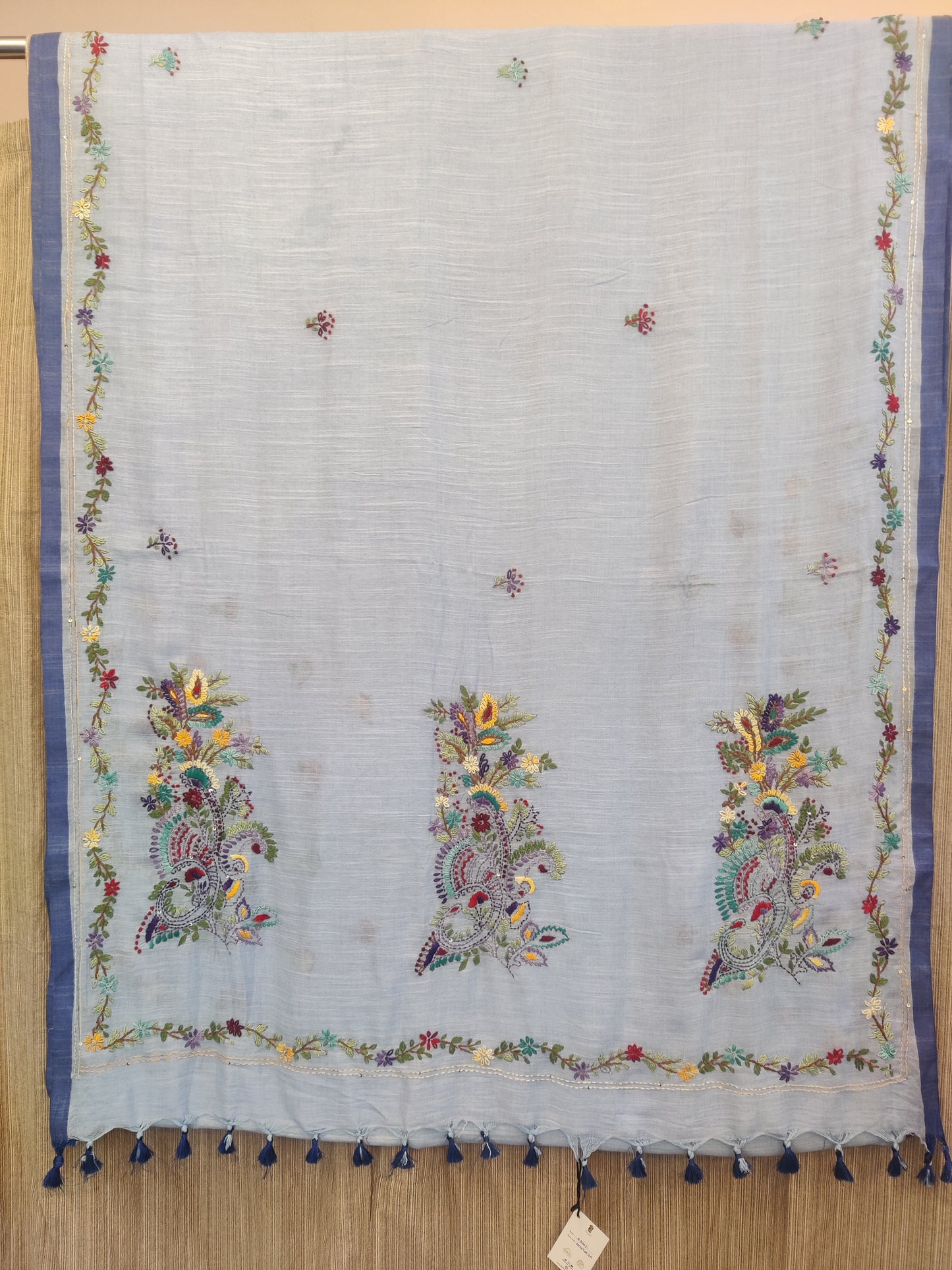 Mul cotton handwork saree