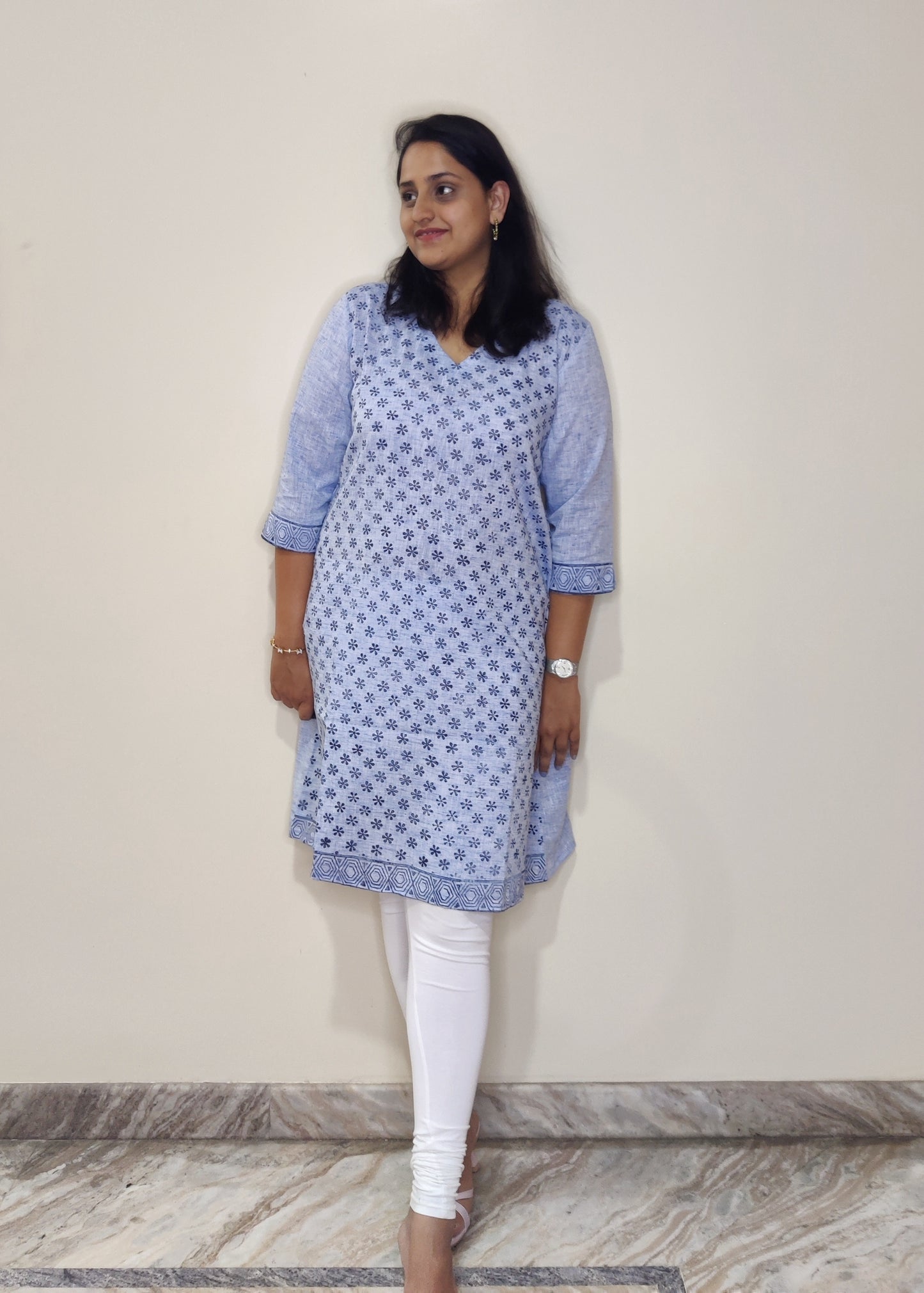 Khadi cotton - Dress (A-line)