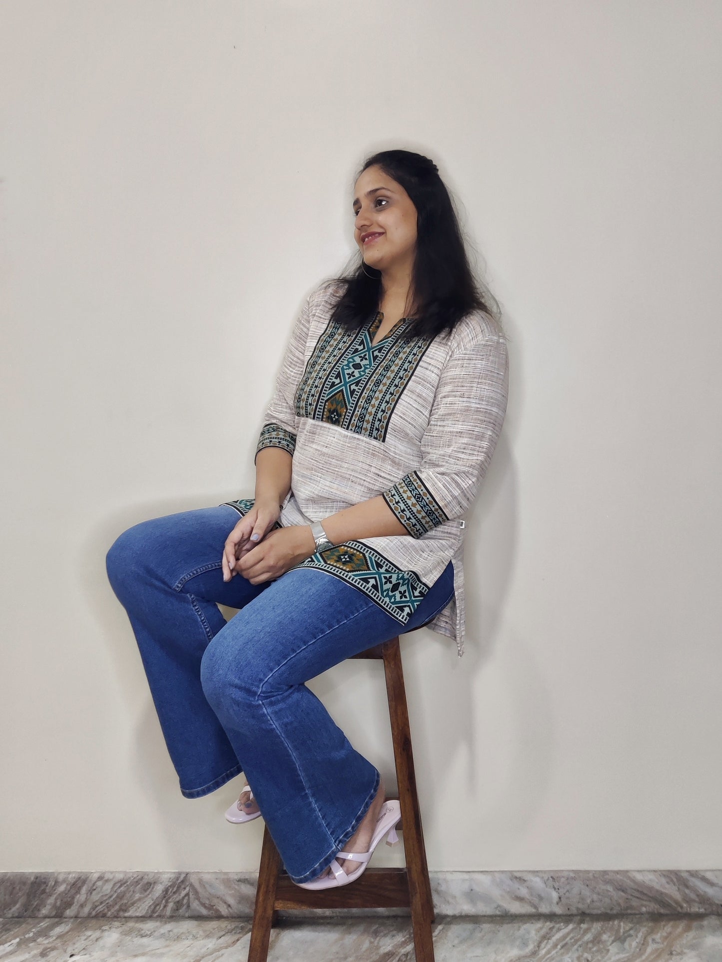 Khadi cotton - Kurta (short)