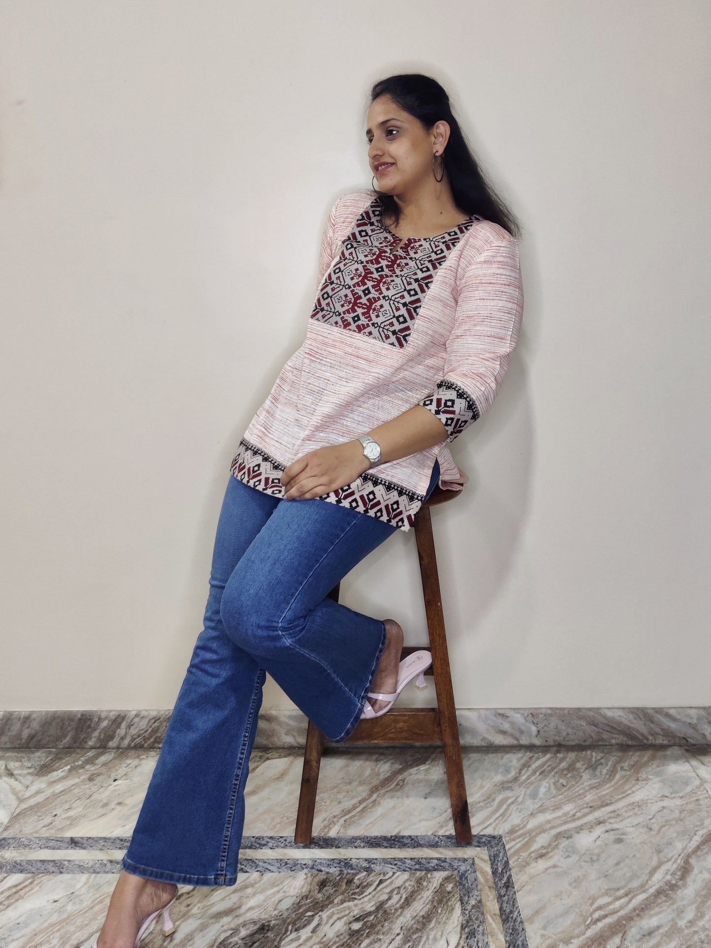 Khadi cotton - kurta (short)