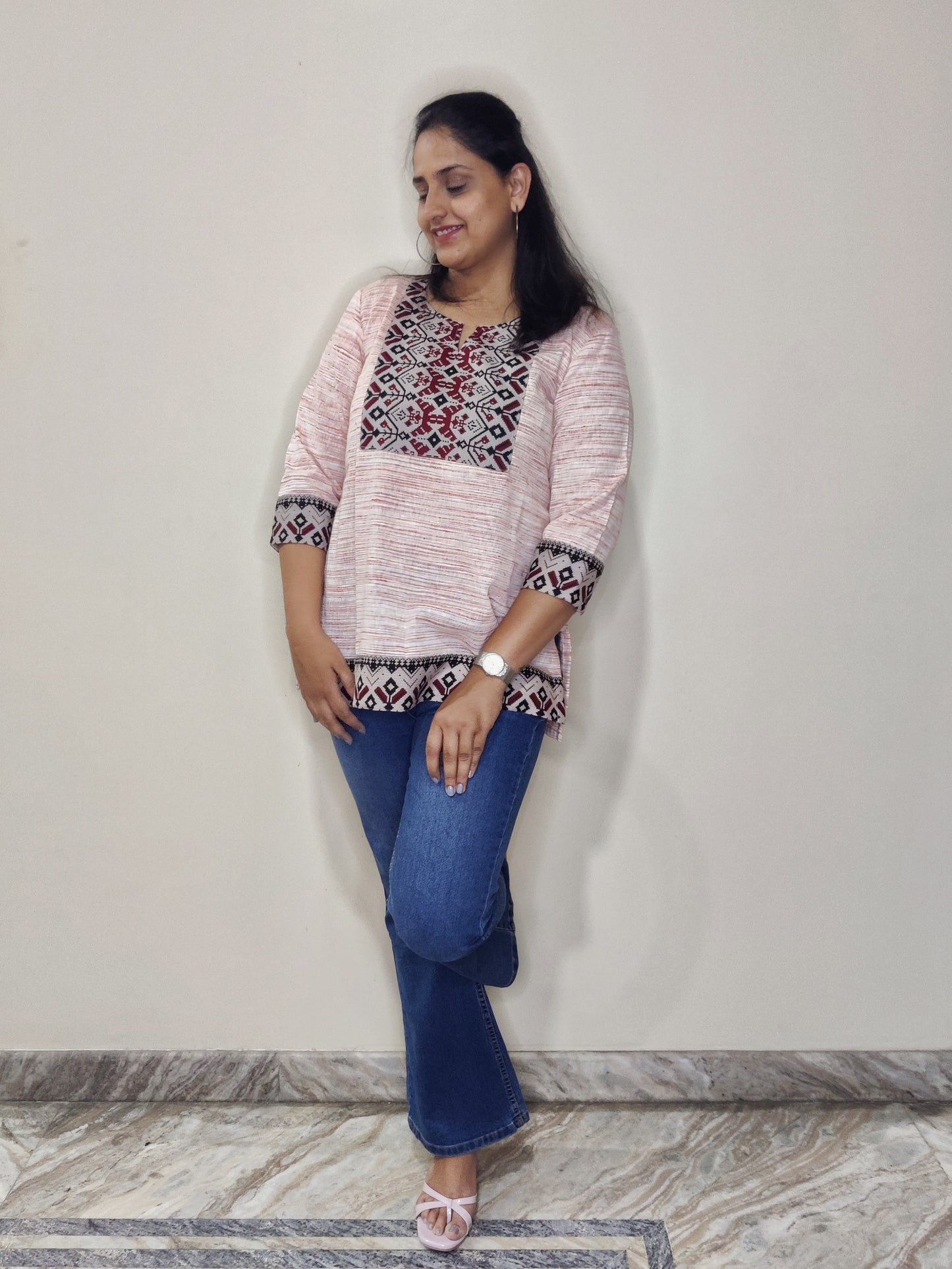Khadi cotton - kurta (short)