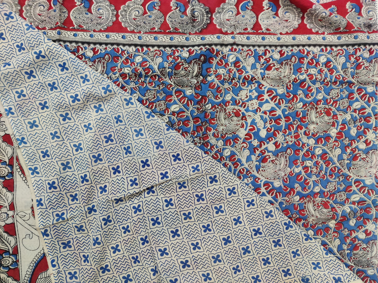 Kalamkari mul cotton saree