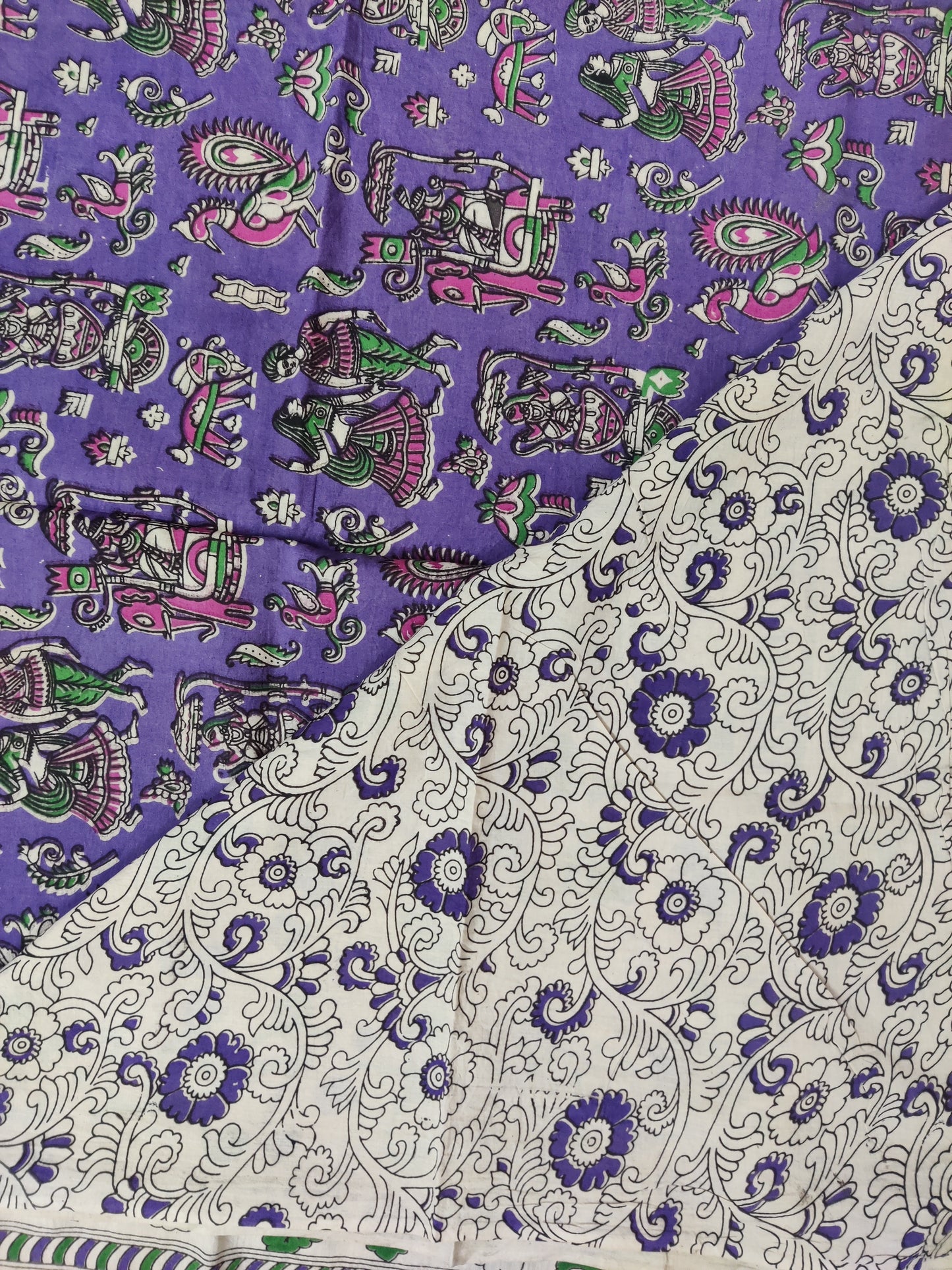 Kalamkari mul cotton saree