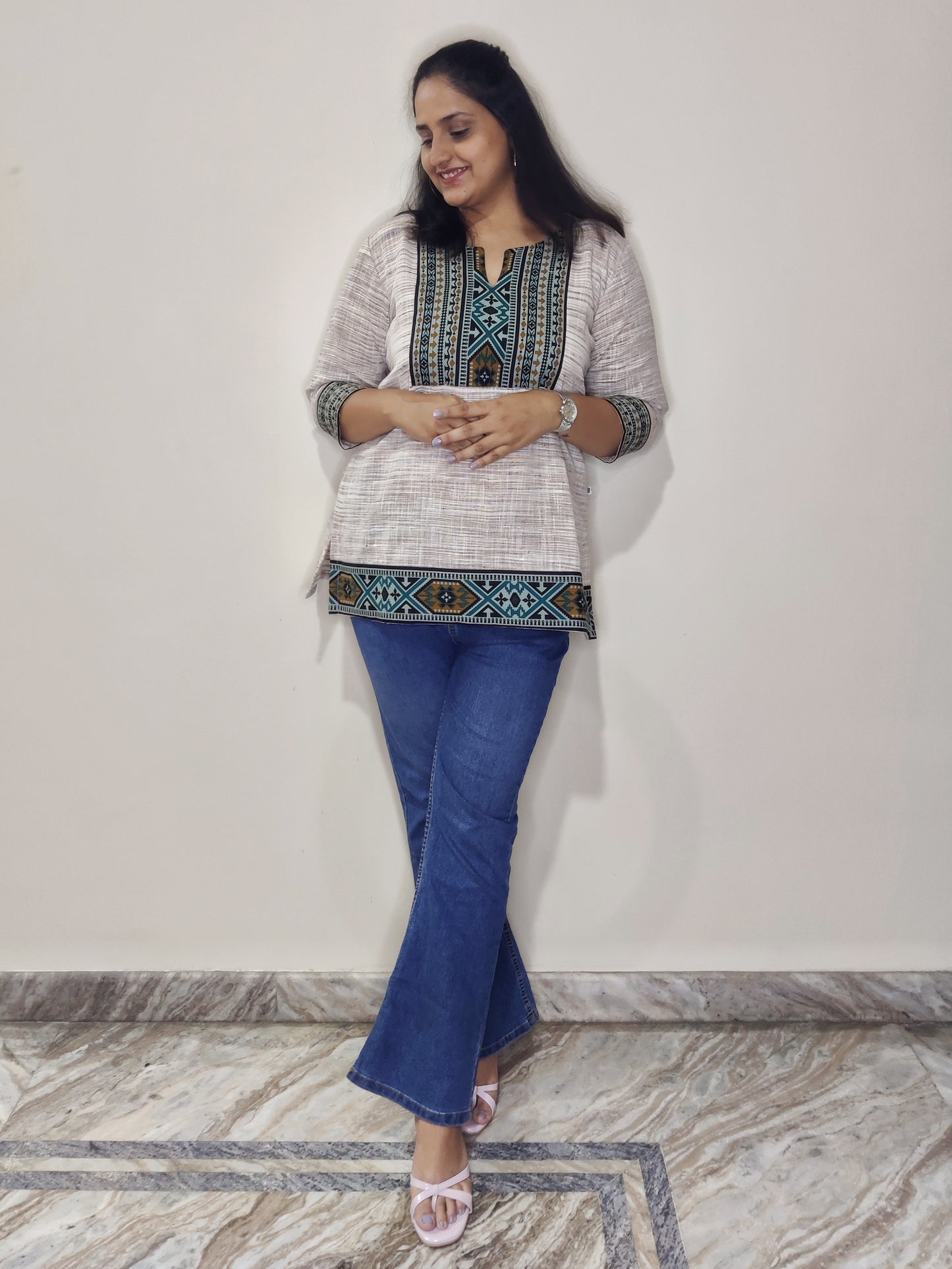 Khadi cotton - Kurta (short)