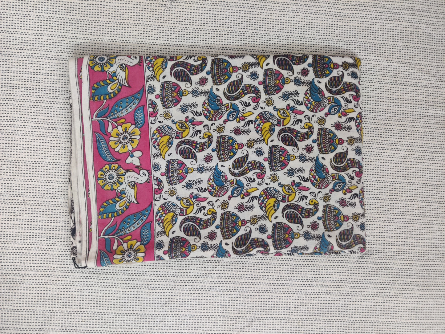 Kalamkari mul cotton saree