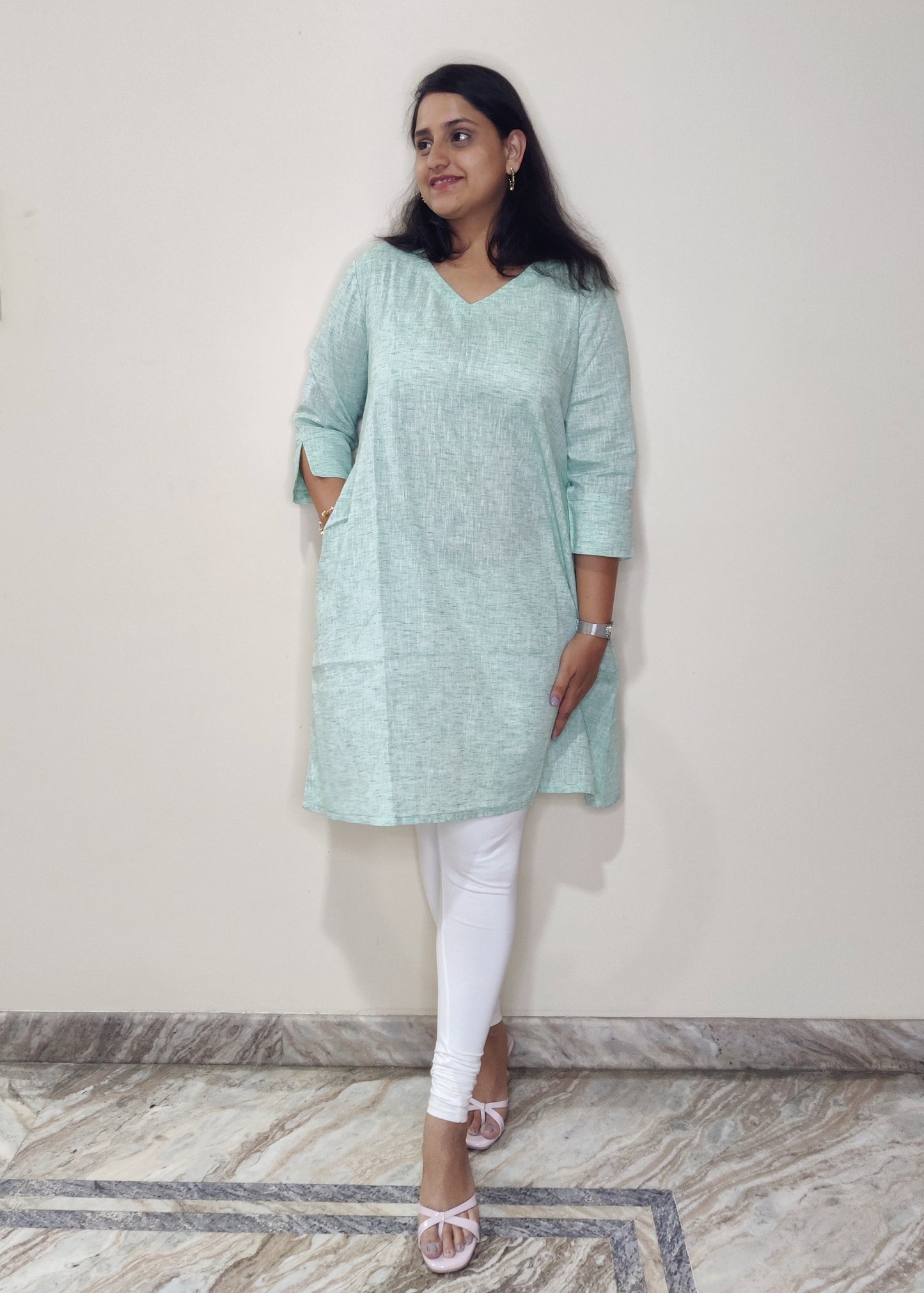 Khadi cotton - Dress (A-line)