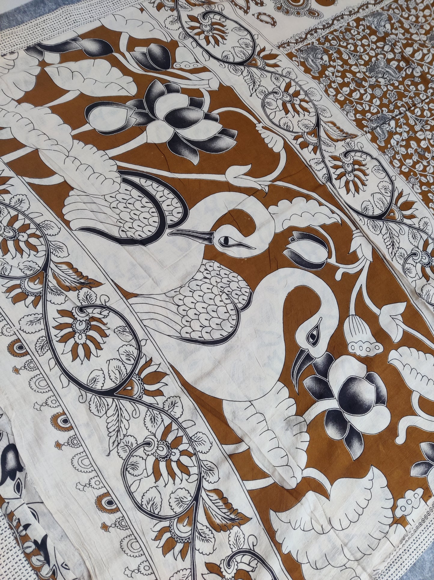 Kalamkari mul cotton saree
