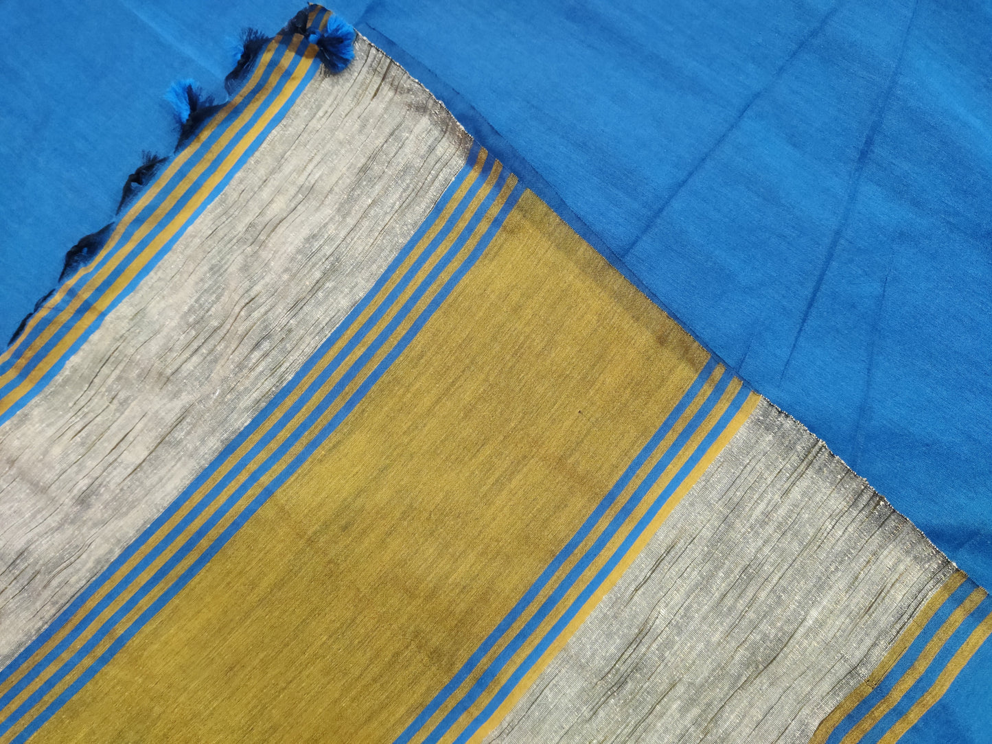 Khadi jute cotton saree