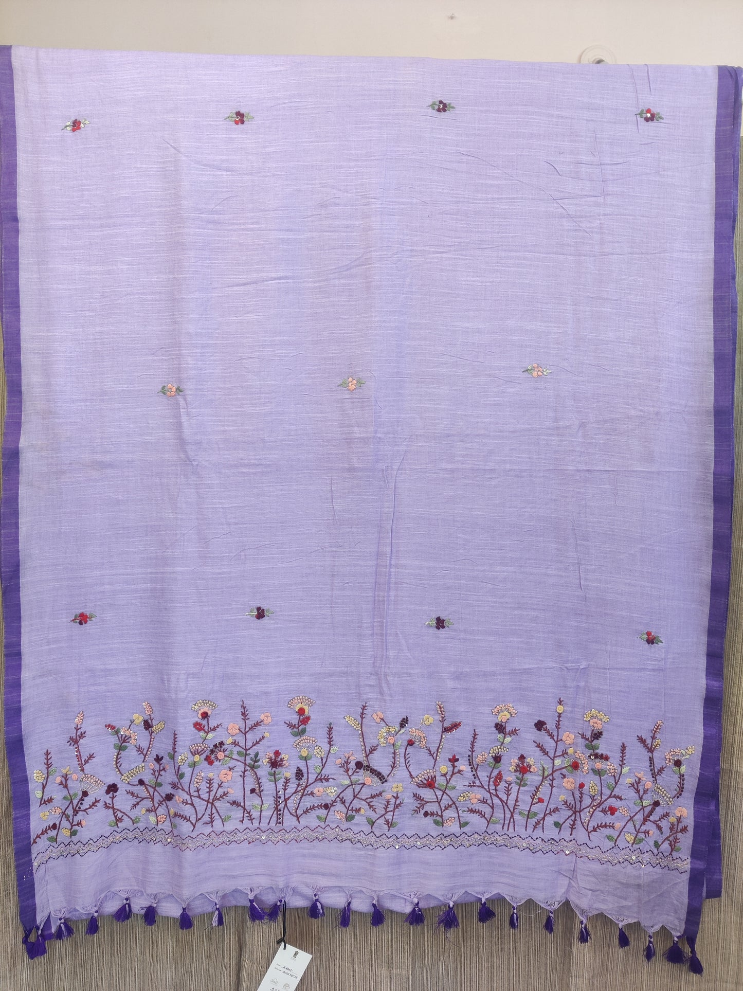 Mul cotton handwork saree