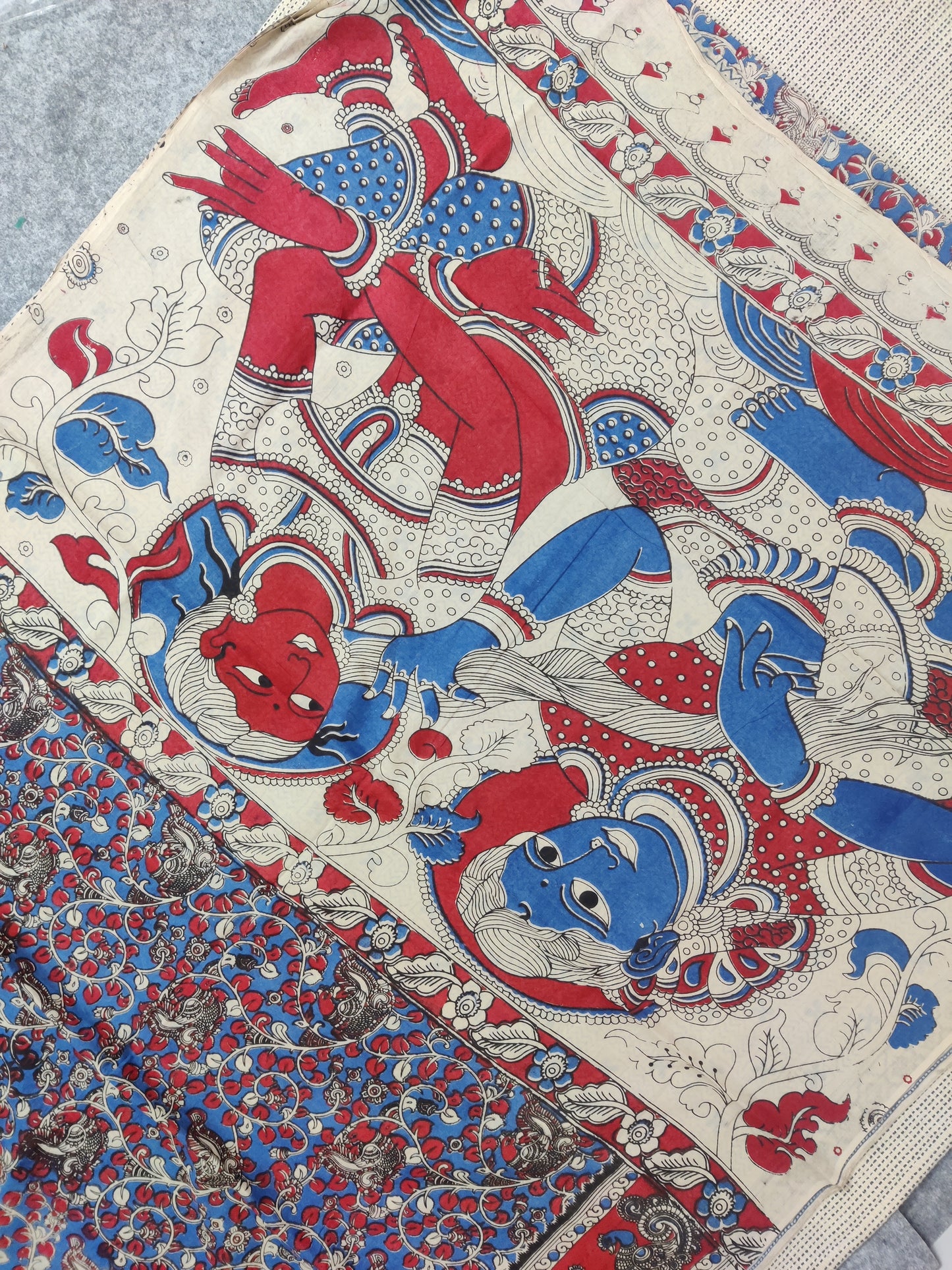 Kalamkari mul cotton saree
