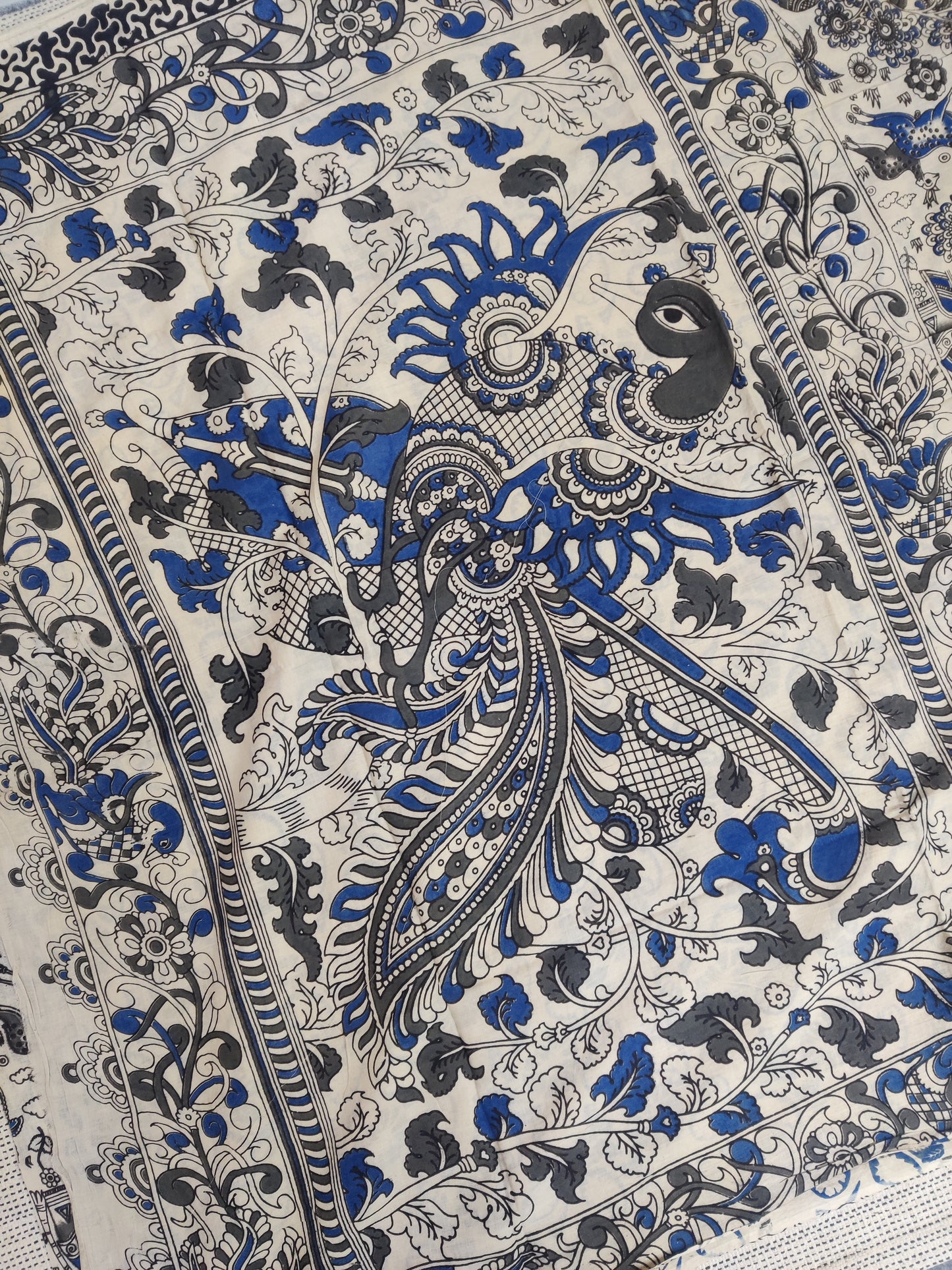 Kalamkari mul cotton saree