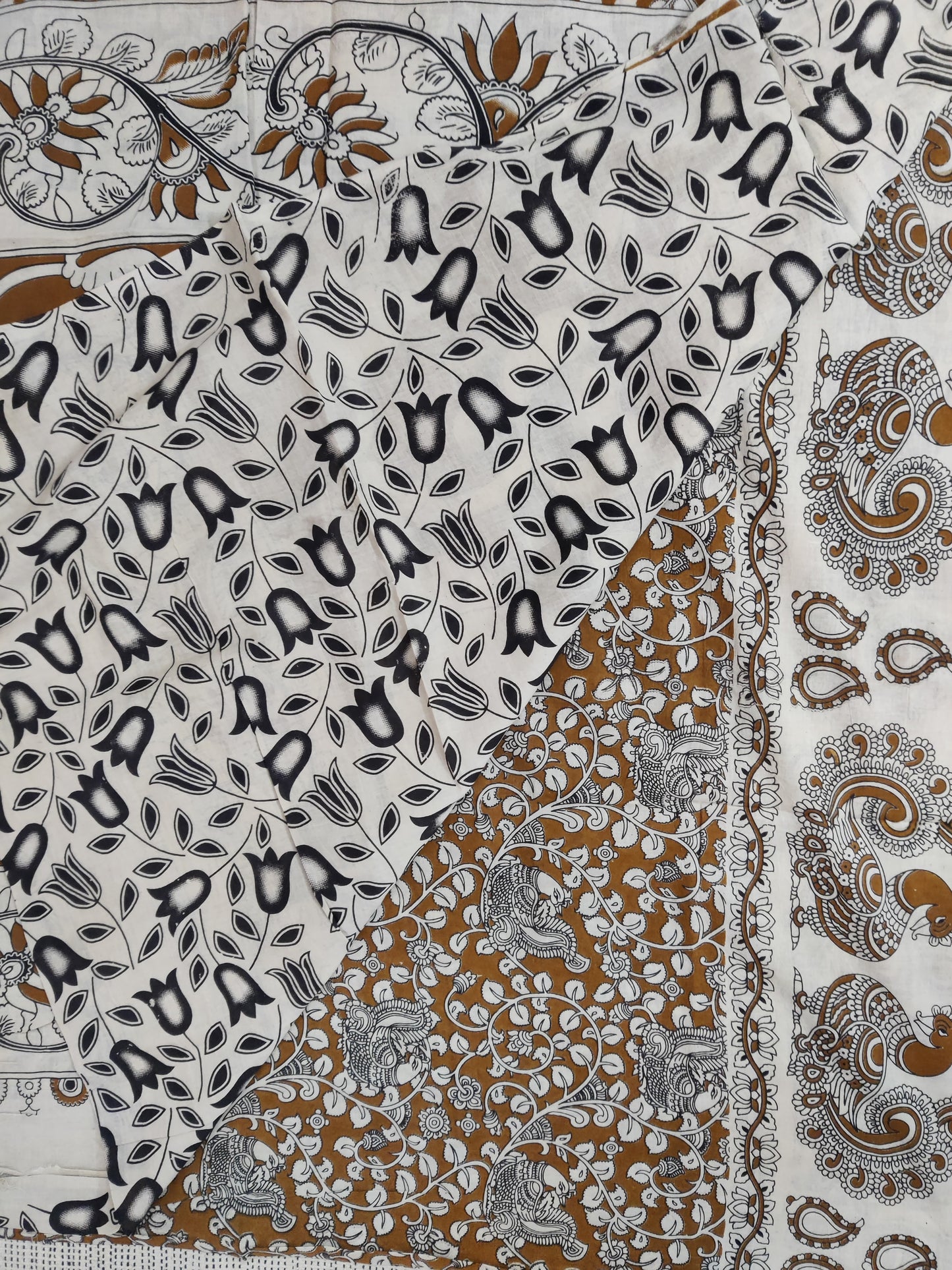 Kalamkari mul cotton saree