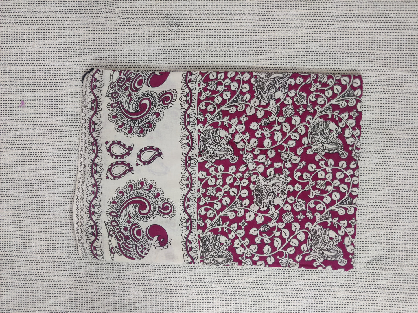 Kalamkari mul cotton saree