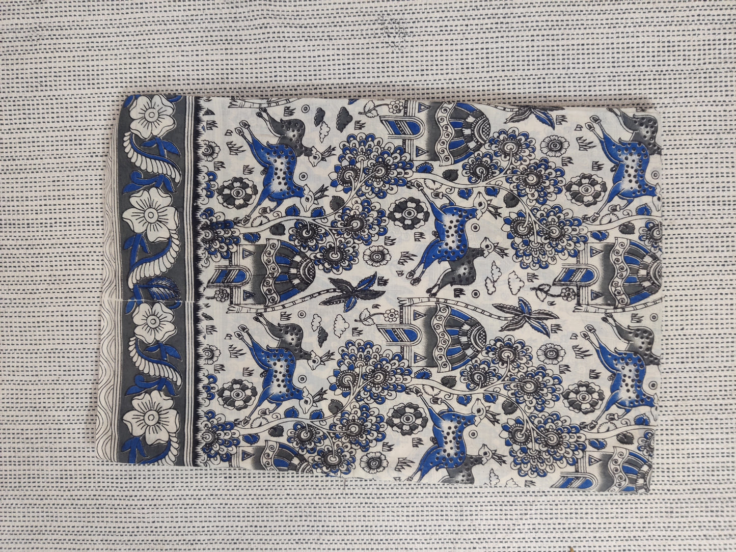 Kalamkari mul cotton saree
