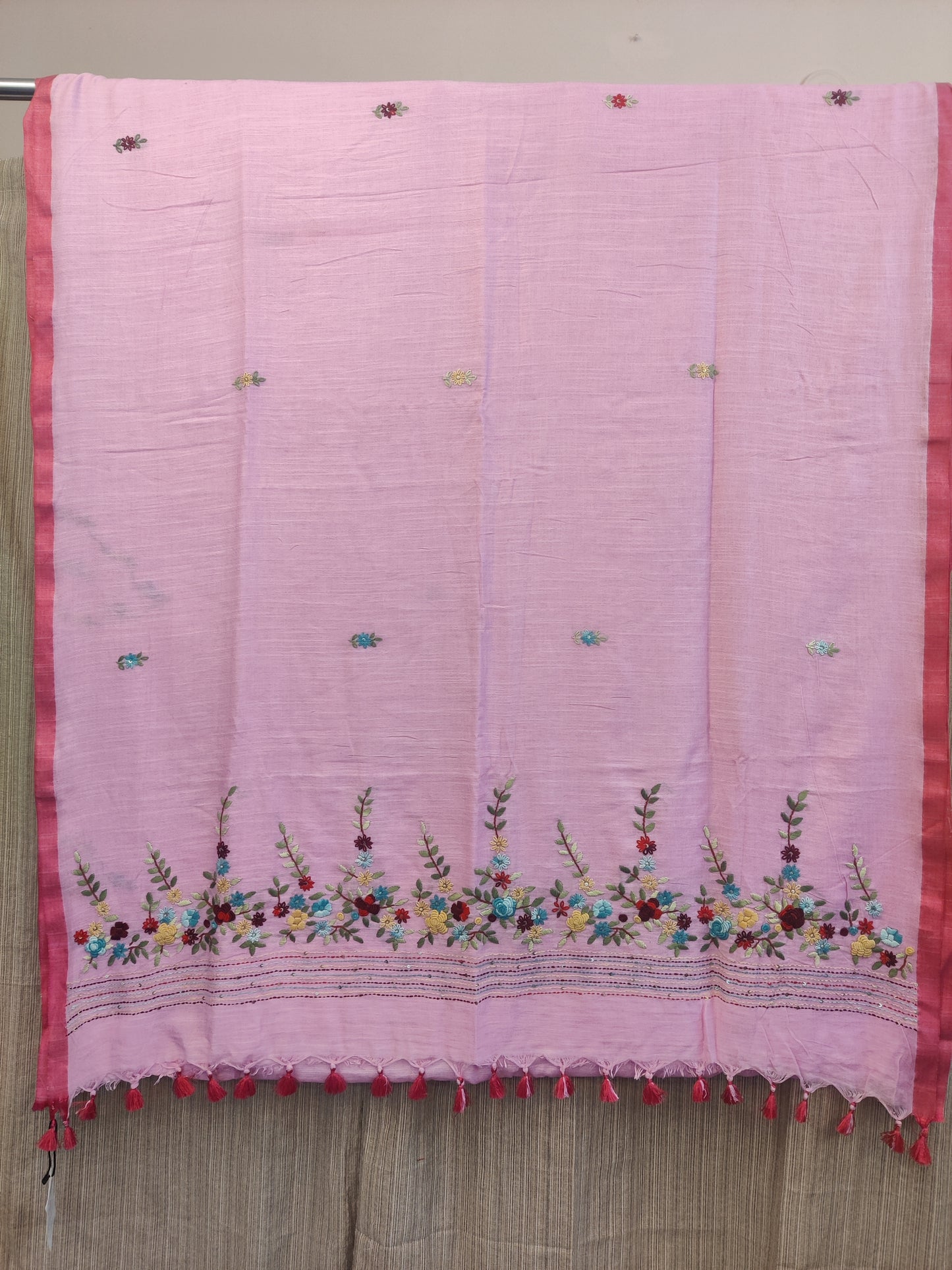 Mul cotton handwork saree