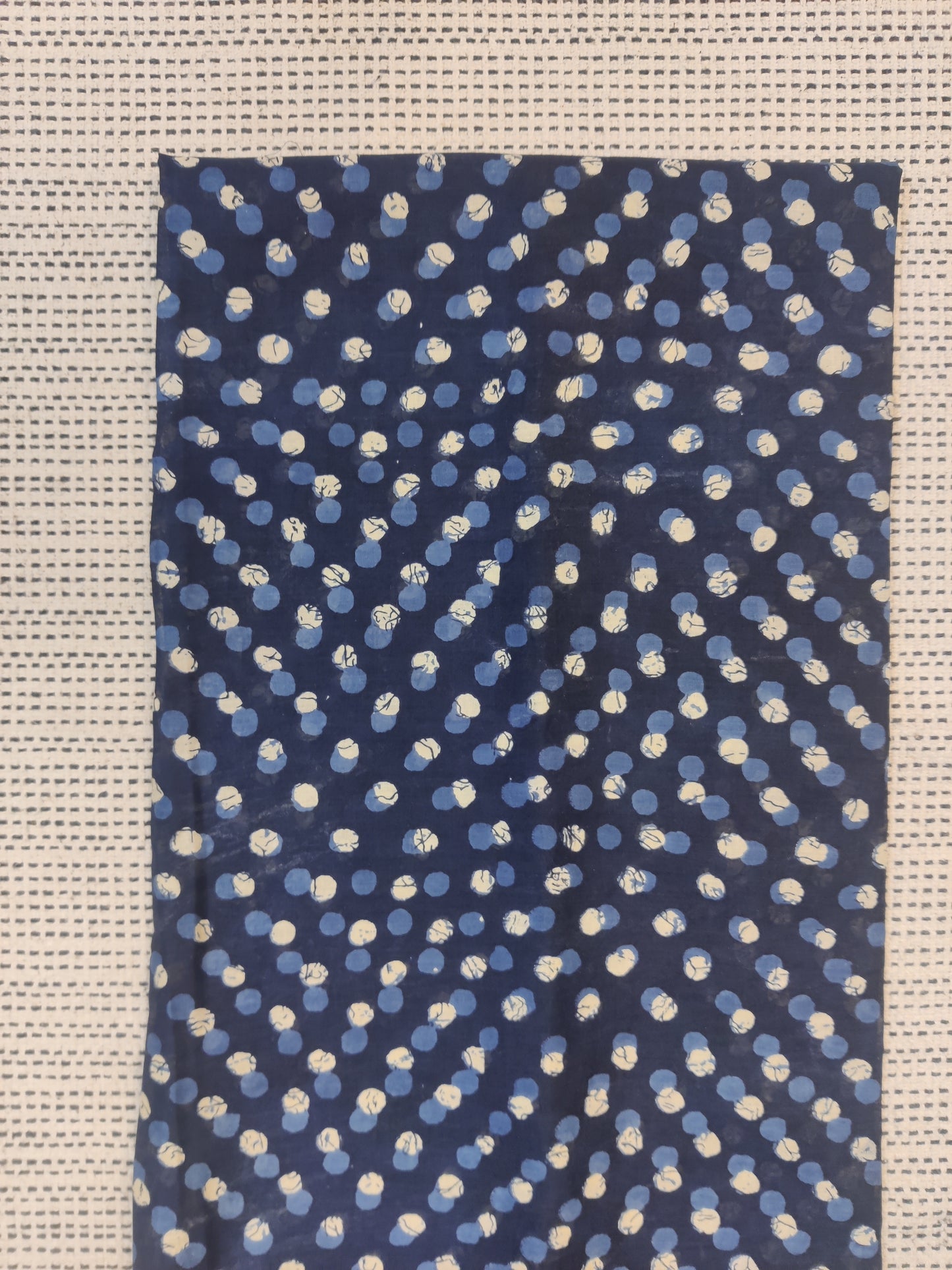 Indigo Mul cotton saree