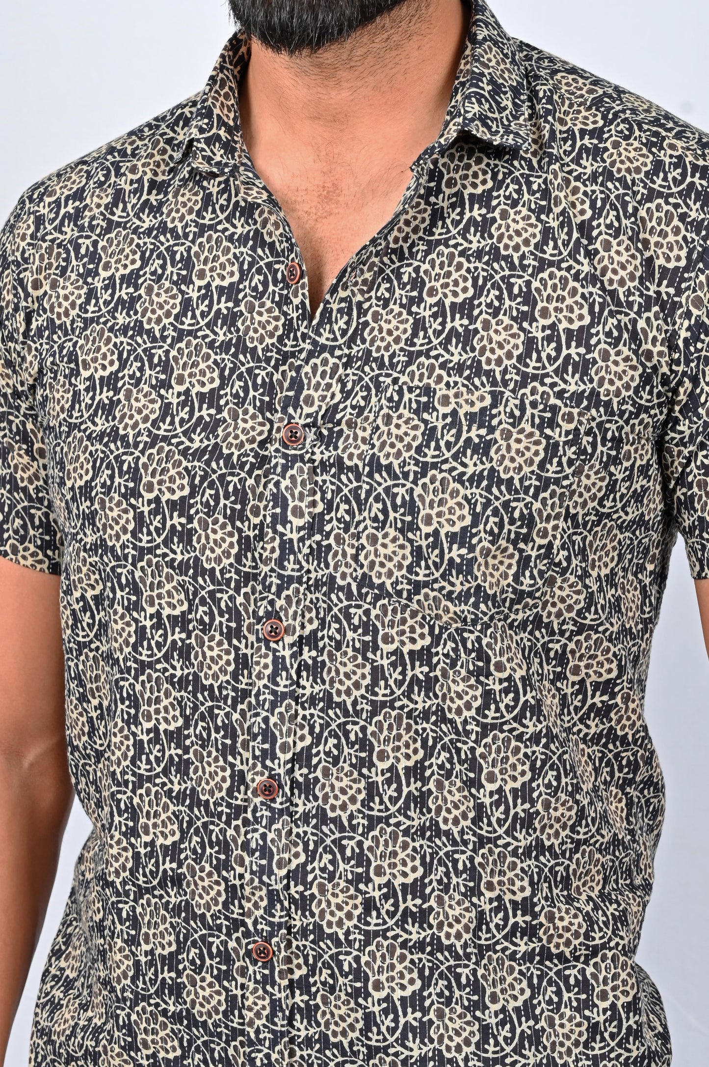 Shirt - Black Block Printed