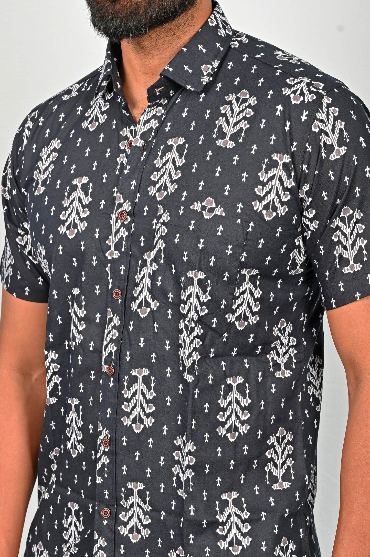 Shirt - Black Block Printed
