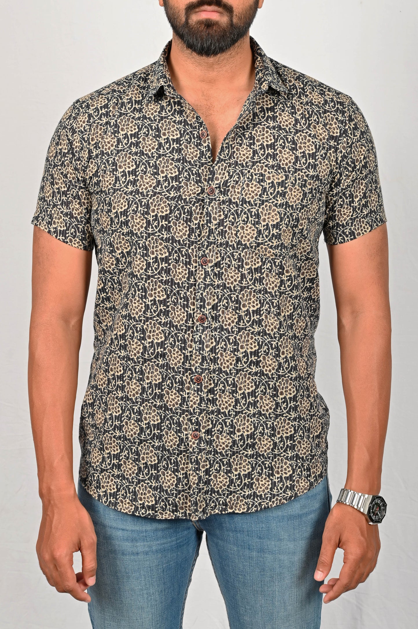Shirt - Black Block Printed