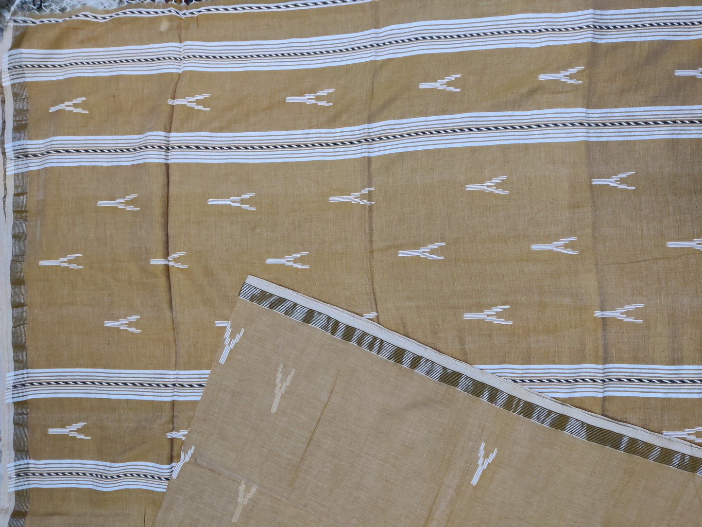 Khadi Mul cotton handloom saree
