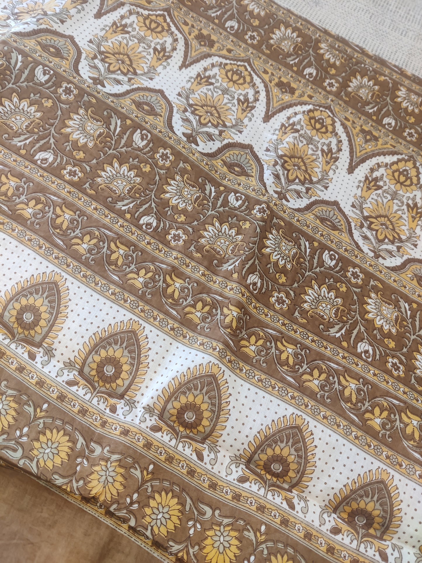 Mul Cotton Handblock Saree