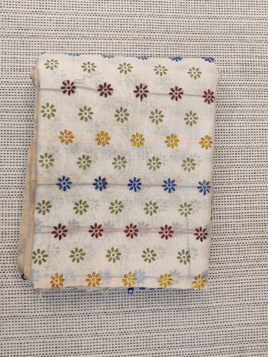 Phulkari handwork Saree