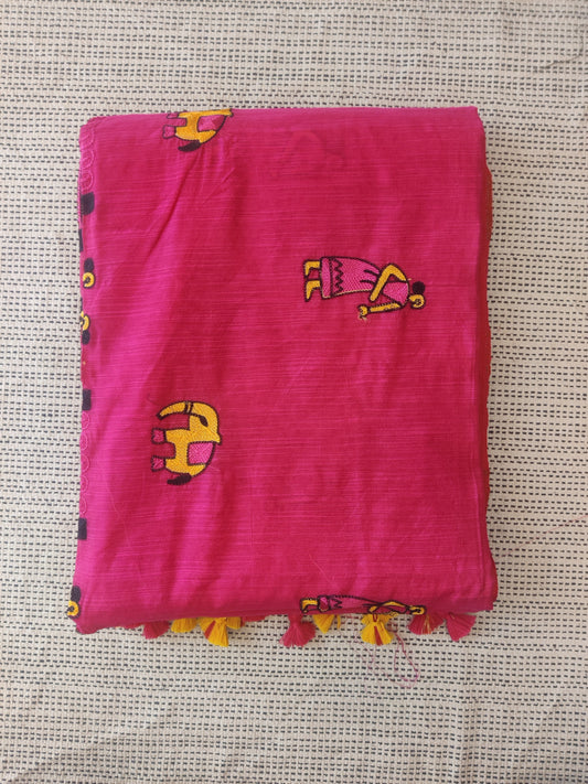 Slub Cotton Saree