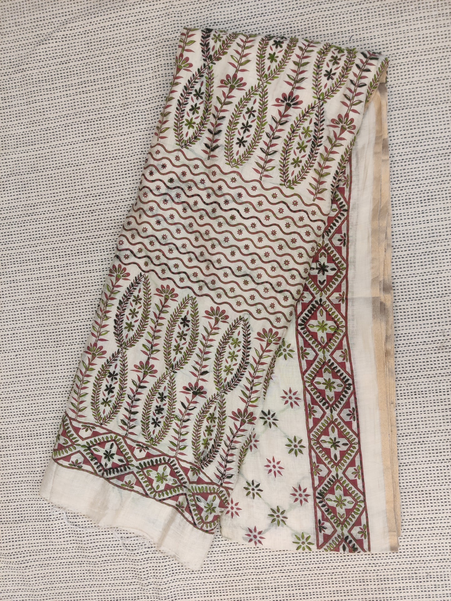 Phulkari Handwork Saree