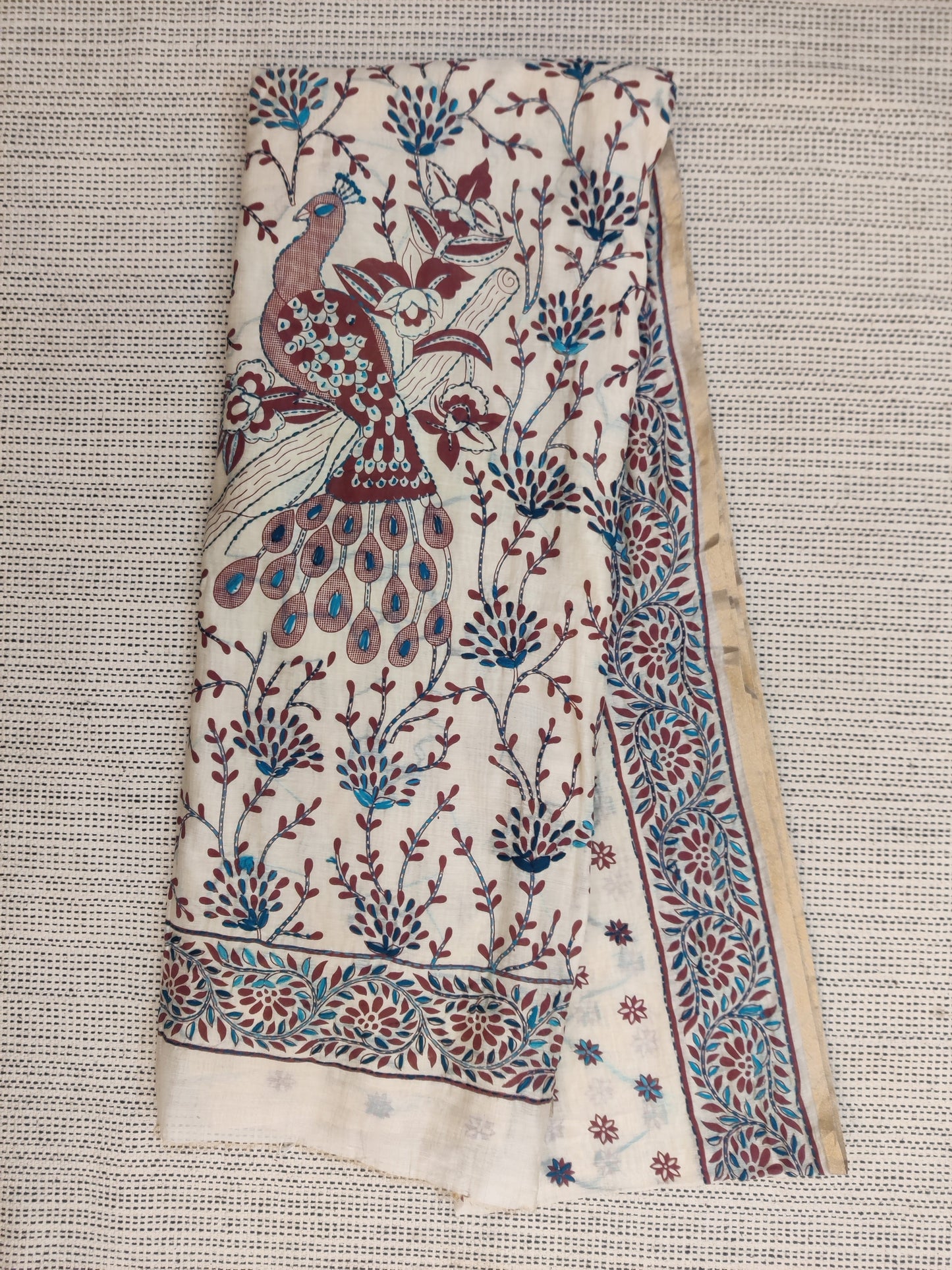 Phulkari handwork saree