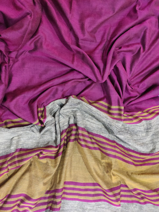 Khadi jute cotton saree